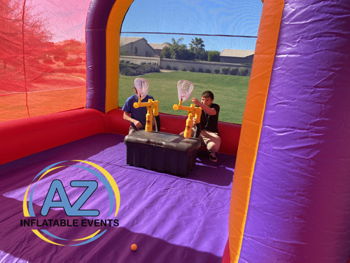 Cannon Ball Blaster Inflatable Shooting Game Rental by AZ Inflatable Events